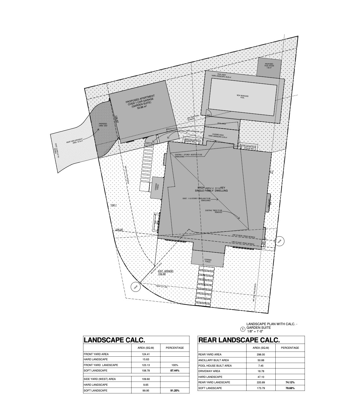 Landscape plan — The Addison Residence