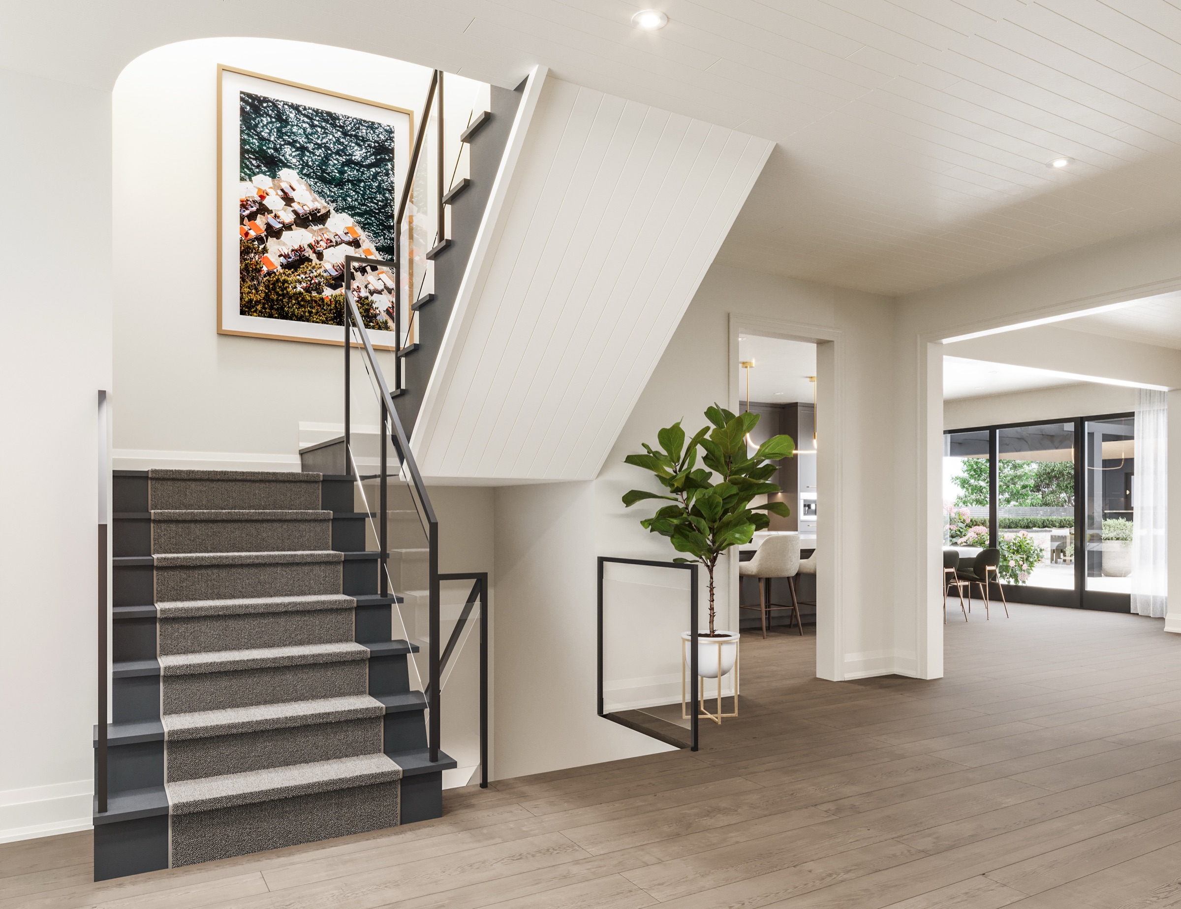 Foyer and stair