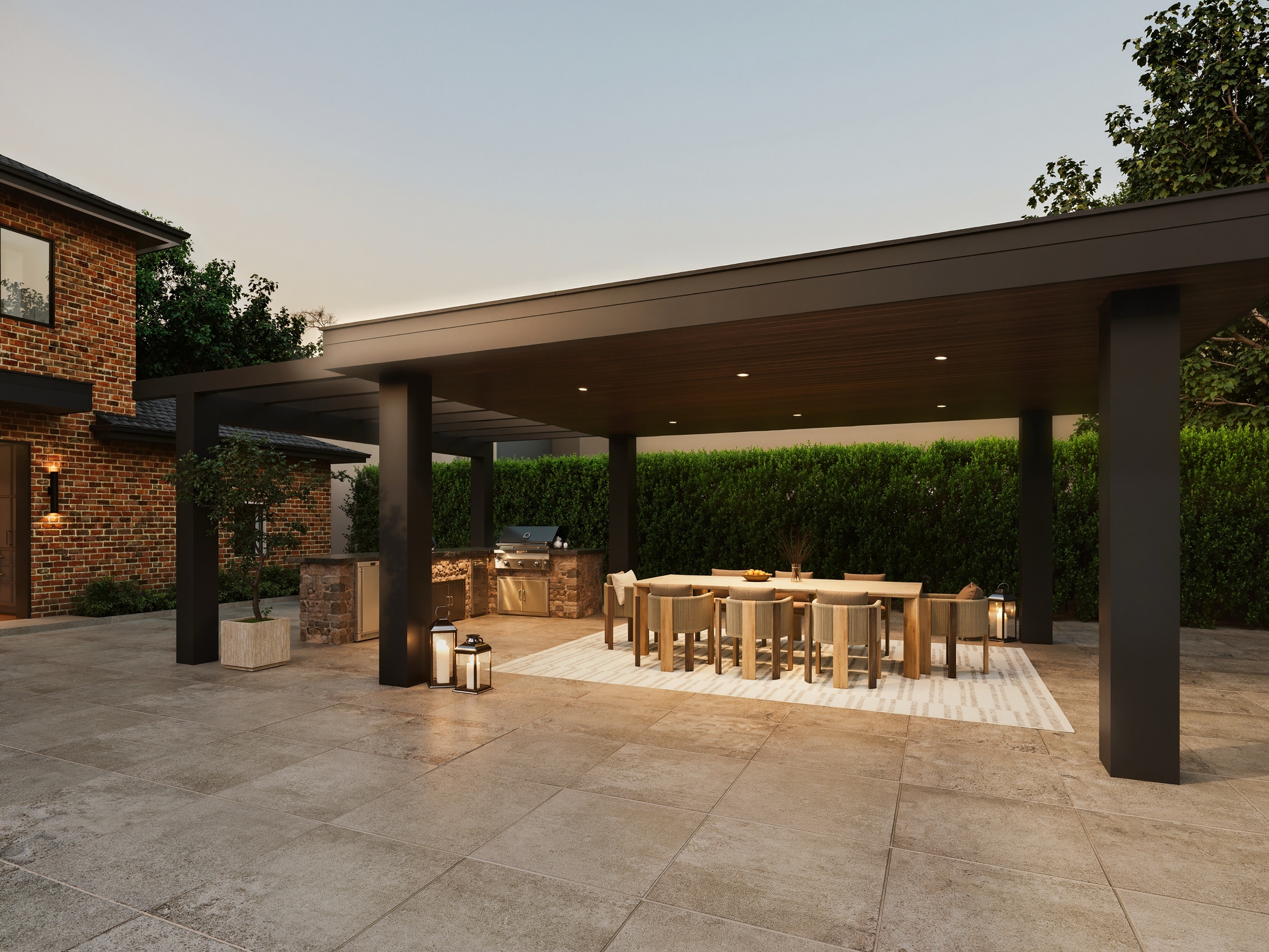 Covered terrace