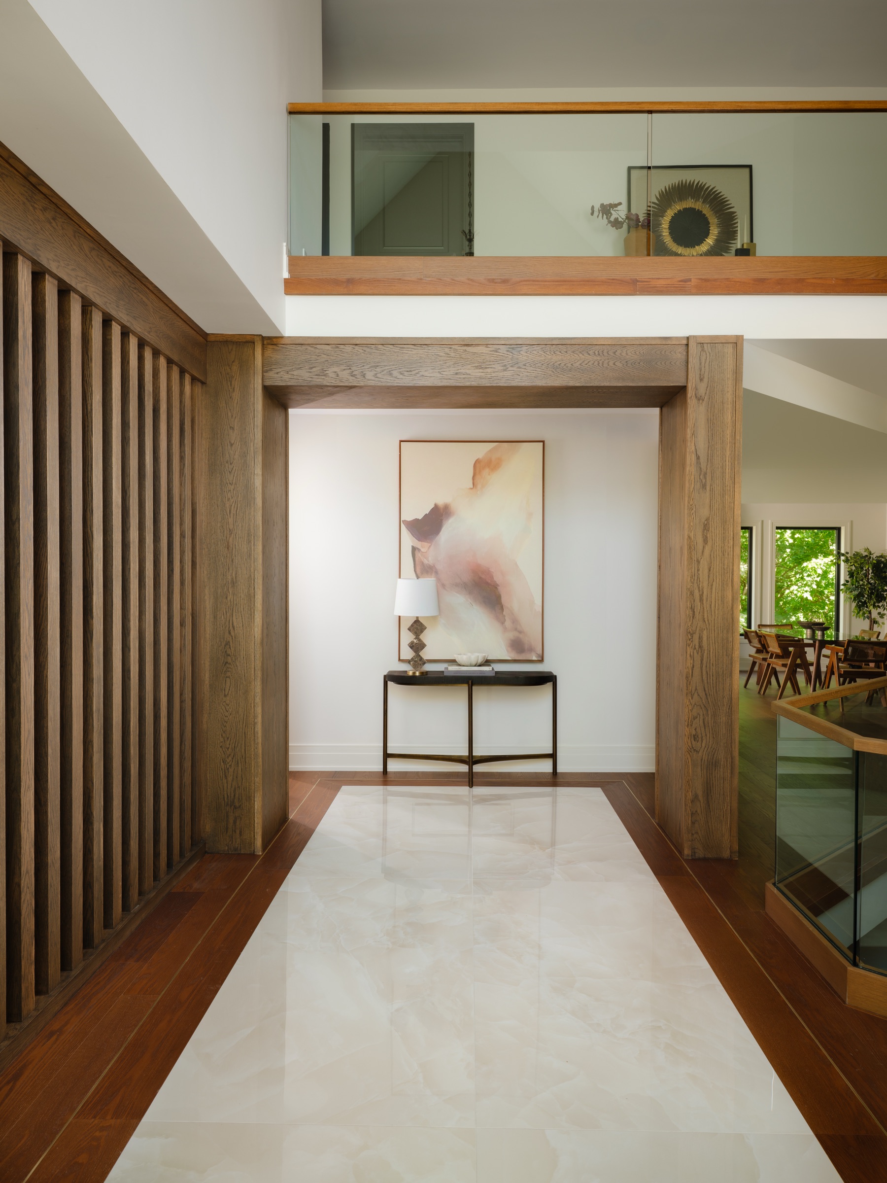 The millwork screen, up close — The Whitmore Residence