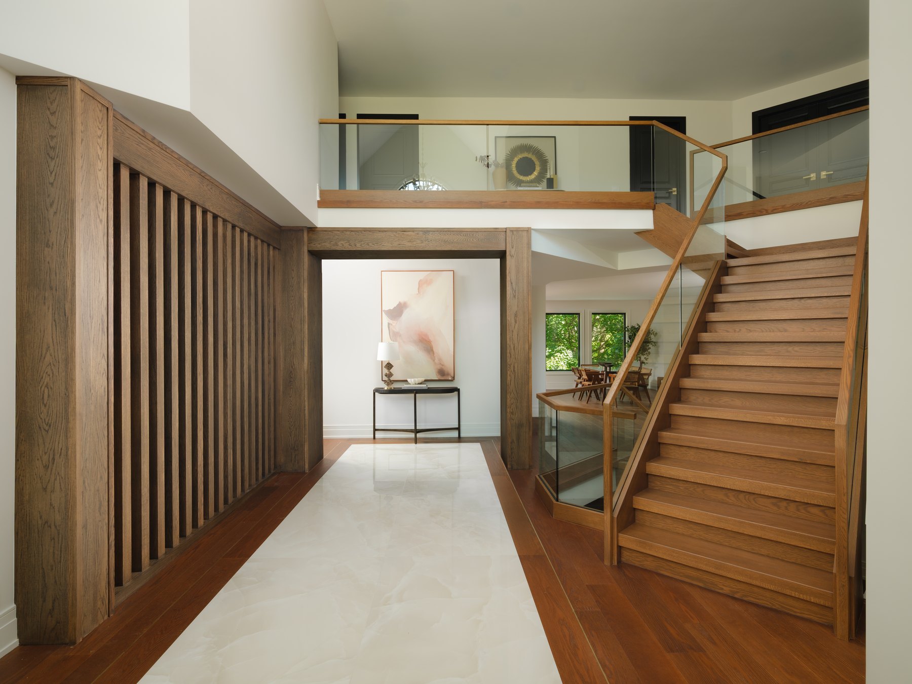 The foyer and stair — The Whitmore Residence