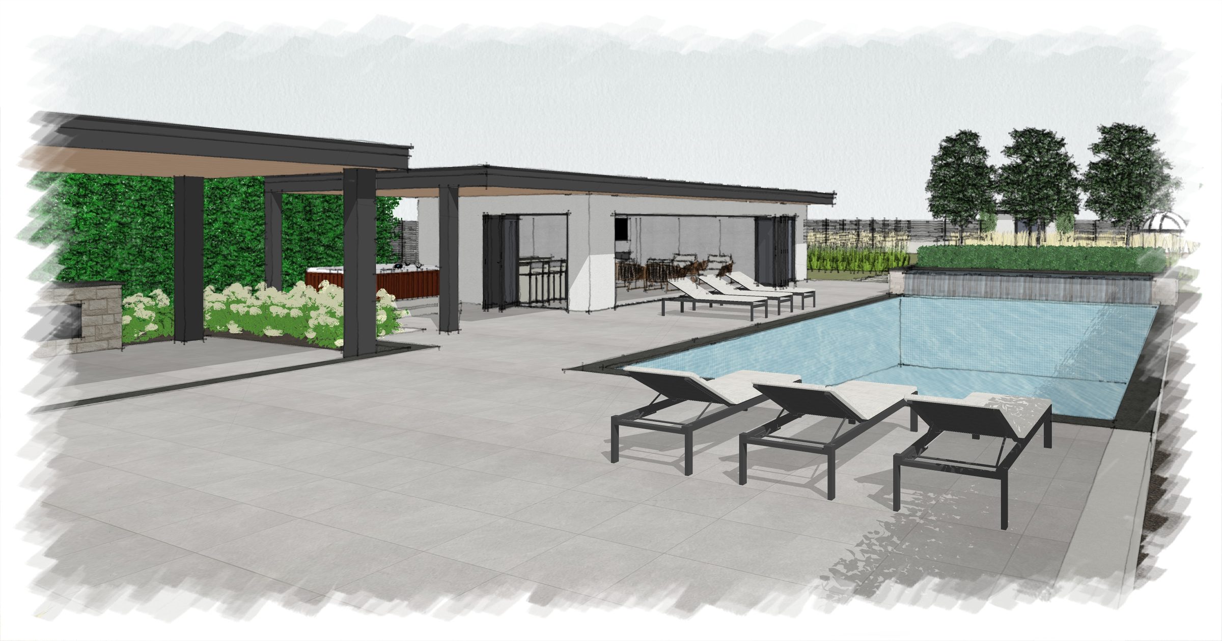 Pool cabana